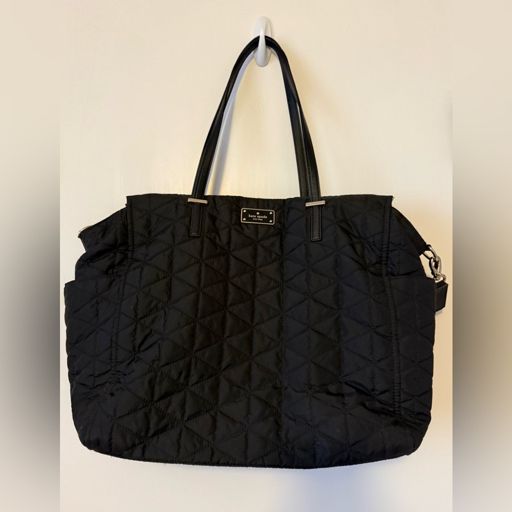 Kate Spade Quilted Black Tote Bag
